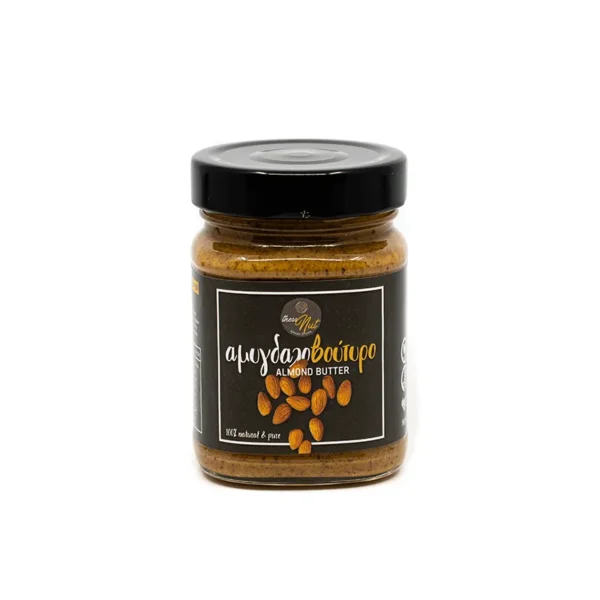 γυάλινο βαζάκι με αµυγδαλοβούτυρο